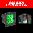 Load image into Gallery viewer, XK Glow Flush Mount XKchrome 20w LED Cube Light w/ RGB Accent Light - Driving Beam - Main Product View