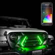 Load image into Gallery viewer, XK Glow JL Wrangler &amp; Gladiator JT XKCHROME LED Grill Kit (Dual Mode) - Side View