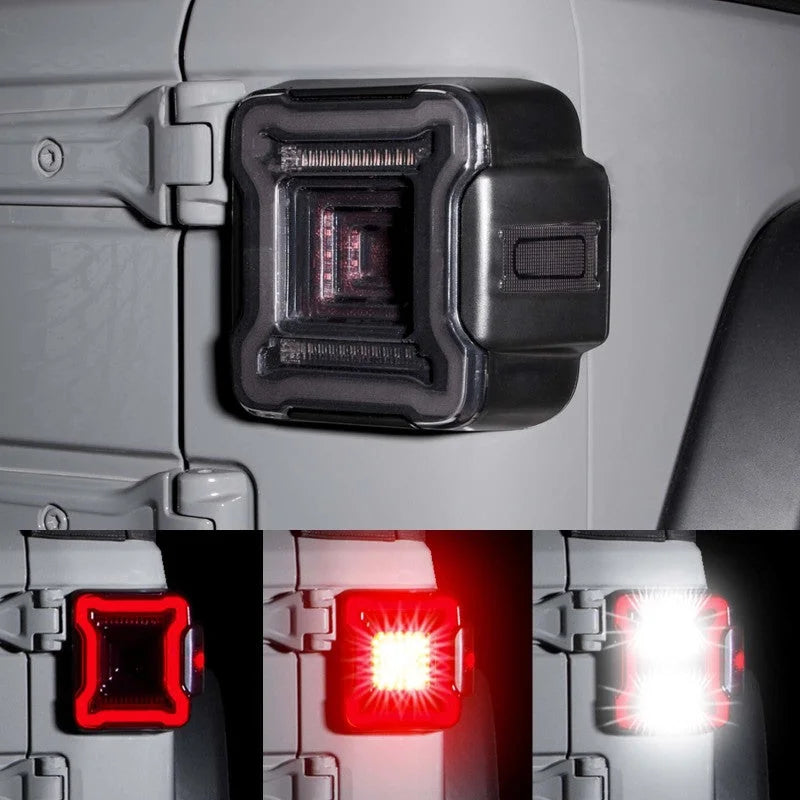 XK Glow Jeep JL LED Taillight w/ Smoked Lens - Main Product View