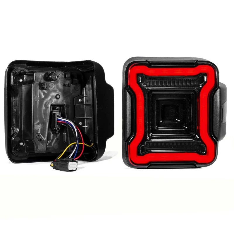 XK Glow Jeep JL LED Taillight w/ Smoked Lens - Side View