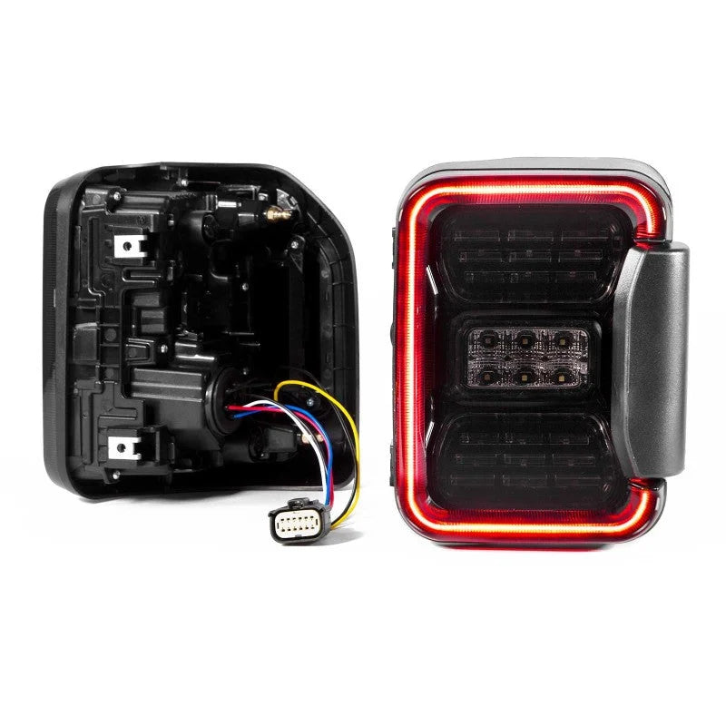 XK Glow Jeep JT Gladiator LED Taillight w/ Smoked Lens - Side View