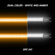 Load image into Gallery viewer, XK Glow Jeep &amp; Truck Running Board Light w/ Turn Signal 2x48in White + Amber - Side View