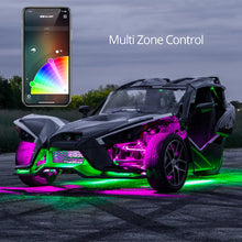 Load image into Gallery viewer, XK Glow LED Underglow Light Kit for Polaris Slingshot XKCHROME Smartphone App Controller (Advanced) - Main Product View