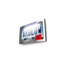 Load image into Gallery viewer, XK Glow Motorcycle License Plate Frame Light w/ White LED - Chrome - Main Product View