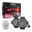 Load image into Gallery viewer, XK Glow Motorcycle Rear LED Turn Signal Kit - 1156 Flat Style Clear Lenses