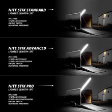 Load image into Gallery viewer, XK Glow Nite Stix Foldable Overhead Light System 3ft - Side View