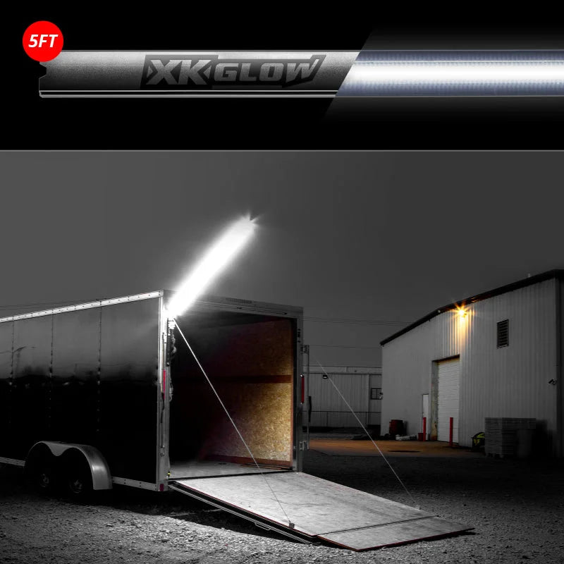 XK Glow Nite Stix Foldable Overhead Light System 5ft - Side View