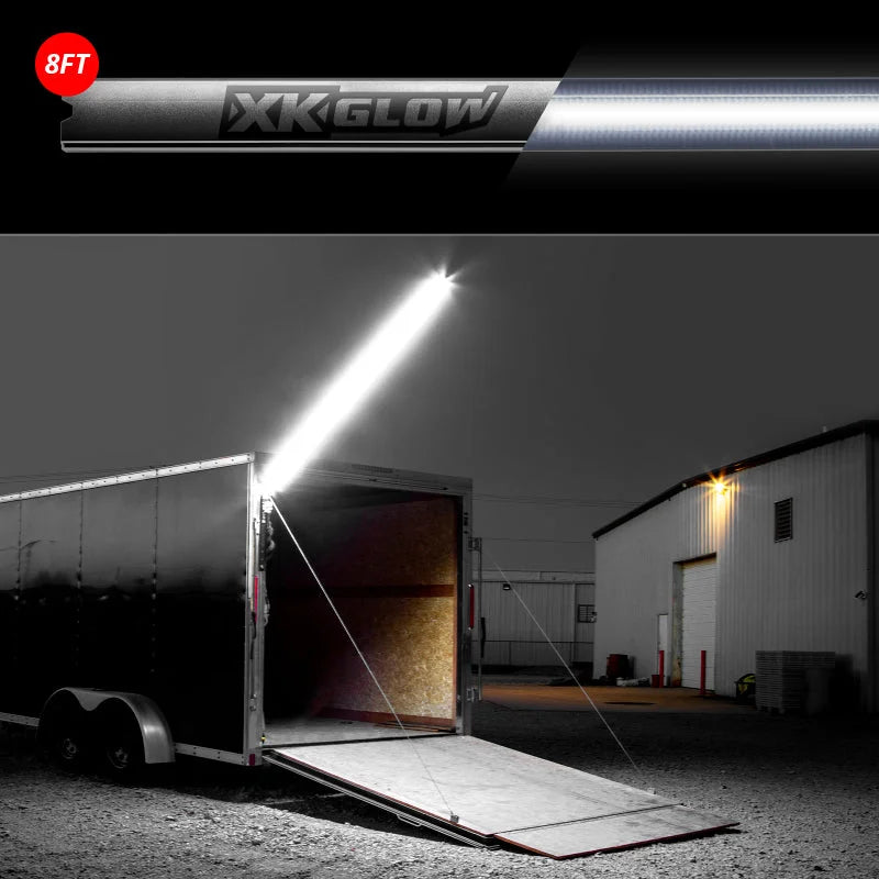 XK Glow Nite Stix Foldable Overhead Light System 8ft - Side View