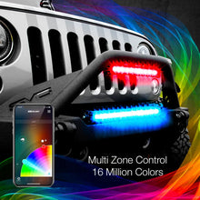 Load image into Gallery viewer, XK Glow RGBW Light Bar High Power Offroad Work/Hunting Light w/ Bluetooth Controller 14In - Main Product View