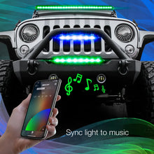 Load image into Gallery viewer, XK Glow RGBW Light Bar High Power Offroad Work/Hunting Light w/ Bluetooth Controller 20In - Main Product View