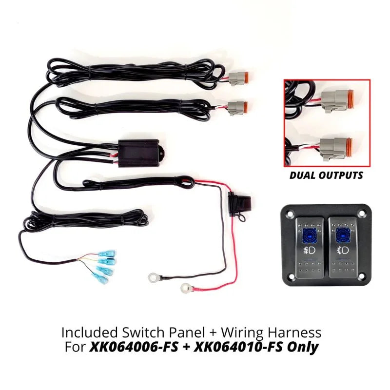 XK Glow Razor Light Bar Fog + Strobe Kit 10in - Main Product View