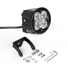Load image into Gallery viewer, XK Glow Round XKchrome 20w LED Cube Light w/ RGB Accent Light - Driving Beam w/Fog Light Bracket