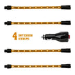 Load image into Gallery viewer, XK Glow Single Color XKGLOW UnderglowLED Accent Light Car/Truck Kit Amber - 4x8In - Main Product View