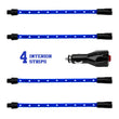 Load image into Gallery viewer, XK Glow Single Color XKGLOW UnderglowLED Accent Light Car/Truck Kit Blue - 4x8In - Detail View
