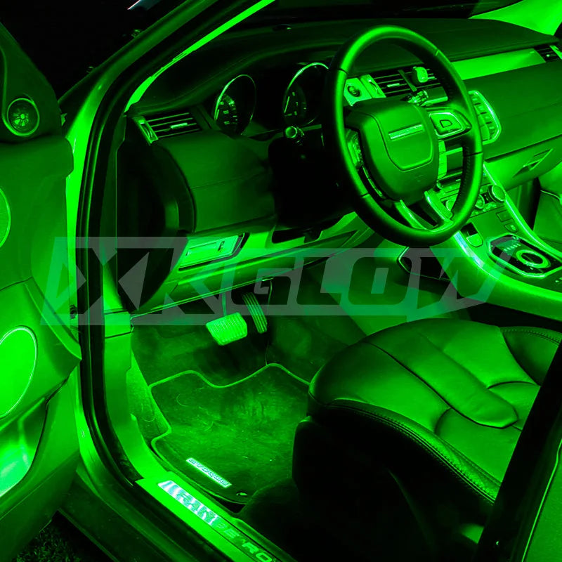 XK Glow Single Color XKGLOW UnderglowLED Accent Light Car/Truck Kit Green - 4x8In - Detail View