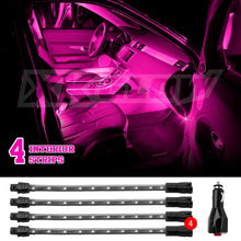 Load image into Gallery viewer, XK Glow Single Color XKGLOW UnderglowLED Accent Light Car/Truck Kit Pink - 4x8In - Main Product View