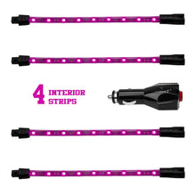 Load image into Gallery viewer, XK Glow Single Color XKGLOW UnderglowLED Accent Light Car/Truck Kit Pink - 4x8In - Side View