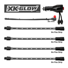 Load image into Gallery viewer, XK Glow Single Color XKGLOW UnderglowLED Accent Light Car/Truck Kit Pink - 4x8In - Detail View