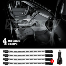 Load image into Gallery viewer, XK Glow Single Color XKGLOW UnderglowLED Accent Light Car/Truck Kit White - 4x8In - Main Product View