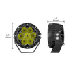 Load image into Gallery viewer, XK Glow Spot Beam Cube Offroad Round Work Light Kit 1pc 5in - Side View
