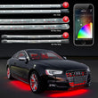 Load image into Gallery viewer, XK Glow Strip Million Color XKCHROME App Undercar Kit (8x24In Tube + 6x10In Strip + 4x36In) - Side View