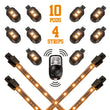 Load image into Gallery viewer, XK Glow Strips Single Color XKGLOW LED Accent Light Motorcycle Kit Amber - 10xPod + 4x8In - Main Product View