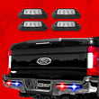 Load image into Gallery viewer, XK Glow Strobe Pod Lights w/ Traffic Modes Ultra LEDs Multiple Modes + Solid On - Red + Blue 4pc - Side View