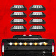 Load image into Gallery viewer, XK Glow Strobe Pod Lights w/ Traffic Modes Ultra LEDs Multiple Modes + Solid On - Red + Blue 8pc