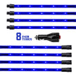 Load image into Gallery viewer, XK Glow Tube Single Color Underglow LED Accent Light Car/Truck Kit Blue - 8x24In - Main Product View