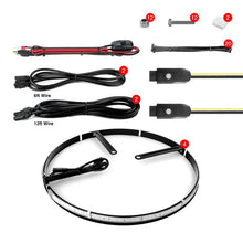 Load image into Gallery viewer, XK Glow Wheel Ring Light Kit XKchrome App controlled w/ Turn Signal Function 4pc 15In - Side View