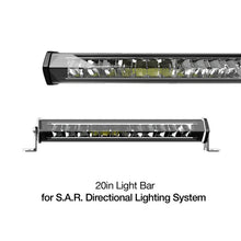 Load image into Gallery viewer, XK Glow White Housing SAR Light Bar - Emergency Search and Rescue Light 20In - Side View