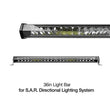 Load image into Gallery viewer, XK Glow White Housing SAR Light Bar - Emergency Search and Rescue Light 36In - Side View