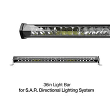 Load image into Gallery viewer, XK Glow White Housing SAR Light Bar - Emergency Search and Rescue Light 36In - Side View
