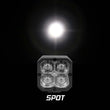 Load image into Gallery viewer, XK Glow XKchrome 20w LED Cube Light w/ RGB Accent Light - Spot Beam - Main Product View