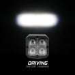 Load image into Gallery viewer, XK Glow XKchrome 20w LED Cube Light w/ RGB Accent Light Kit w/ Controller- Driving Beam 2pc - Side View