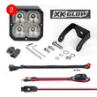 Load image into Gallery viewer, XK Glow XKchrome 20w LED Cube Light w/ RGB Accent Light Kit w/ Controller- Flood Beam 2pc - Main Product View