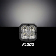 Load image into Gallery viewer, XK Glow XKchrome 20w LED Cube Light w/ RGB Accent Light Kit w/ Controller- Flood Beam 2pc - Back View