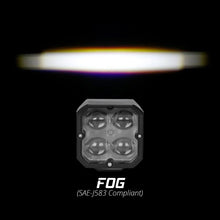 Load image into Gallery viewer, XK Glow XKchrome 20w LED Cube Light w/ RGB Accent Light Kit w/ Controller- Fog Beam 2pc - Main Product View