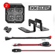 Load image into Gallery viewer, XK Glow XKchrome 20w LED Cube Light w/ RGB Accent Light Kit w/ Controller- Fog Beam 2pc - Back View