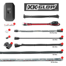Load image into Gallery viewer, XK Glow XKchrome Boat Strip Advanced Kit w/ Dual-Mode Dash Mount Controller 4x36In + 4x9In