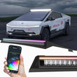 Load image into Gallery viewer, XKGLOW XKmax 50in Roof LED Off-Road Light Bar w/ RGBW Chasing DRL &amp; App Control fits Tesla Cybertruck - Back View