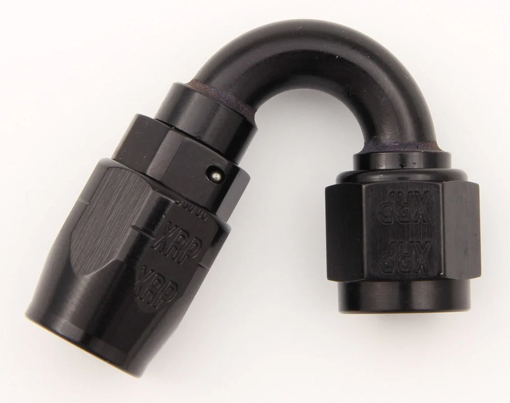 XRP #12 150 Deg Dbl Swivel Hose End Black 215012BB
