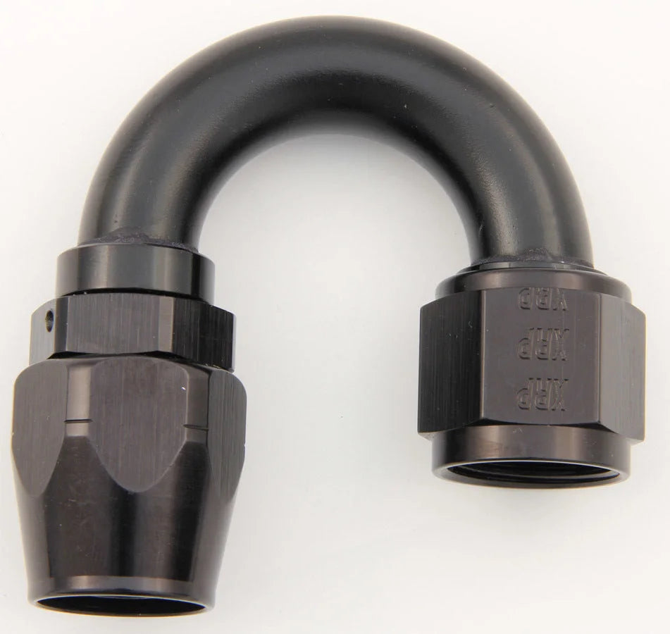 XRP #12 180 Deg Dbl Swivel Hose End Black 218012BB