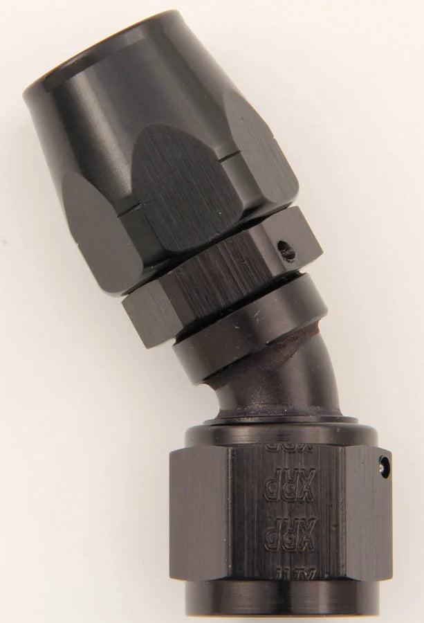XRP #12 30 Deg Dbl Swivel Hose End Black 203012BB