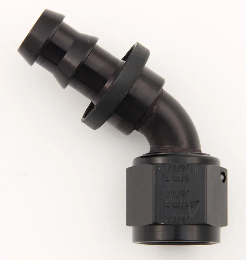 XRP #12 60 Deg Push-On Hose End Black 236012BB