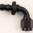 Load image into Gallery viewer, XRP #12 90 Deg Push-On Hose End Black 239012BB