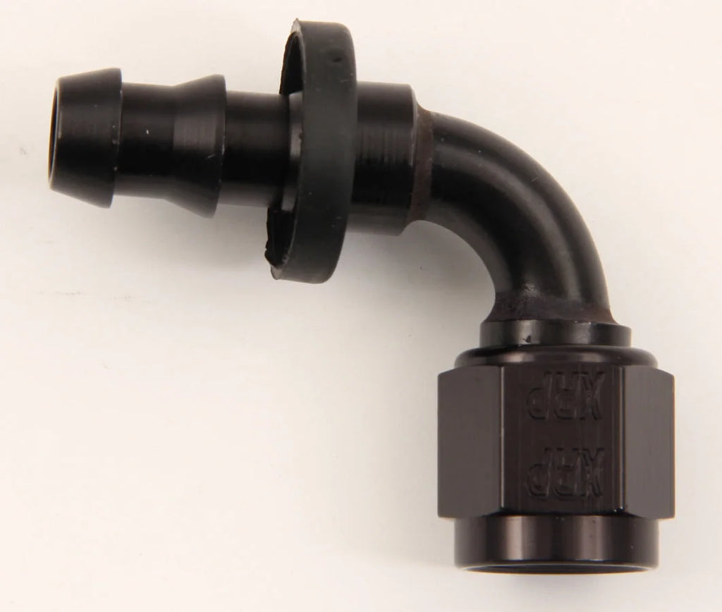XRP #12 90 Deg Push-On Hose End Black 239012BB