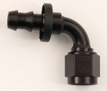 Load image into Gallery viewer, XRP #4 90 Deg Push-On Hose End Black 239004BB