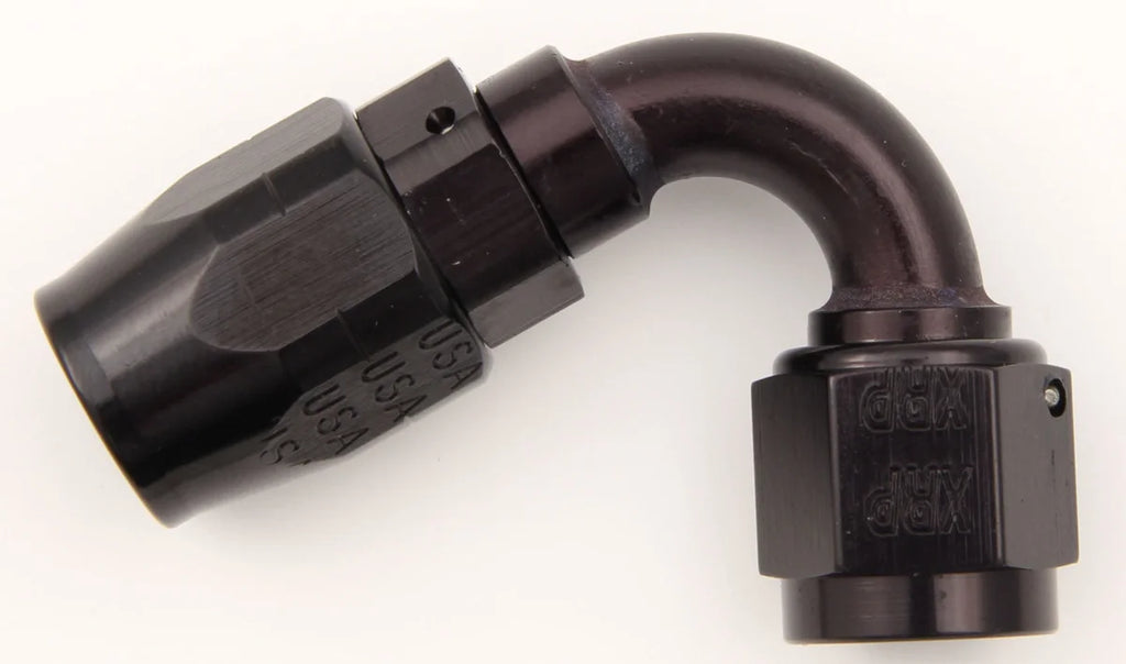 XRP #6 120 Deg Dbl Swivel Hose End Black 212006BB
