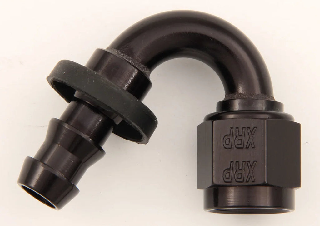 XRP #6 150 Deg Push-On Hose End Black 231506BB